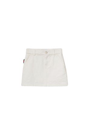 white cotton skirt GUCCI KIDS | 808297XDC569692